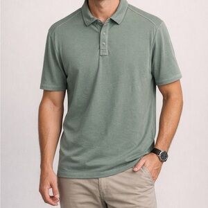 Tommy Bahama Sage Green Polo Shirt Men’s Large